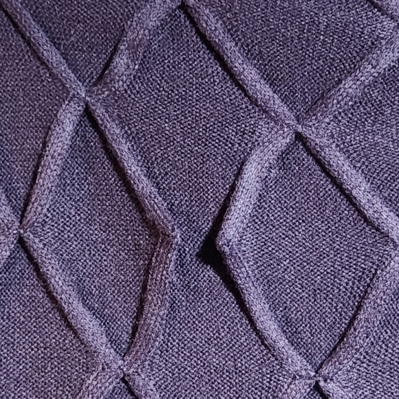 Dressbarn Women's Sweater Dress Purple A-Line Midi ¾ Peasant Sleeve Size M - Picture 5 of 11